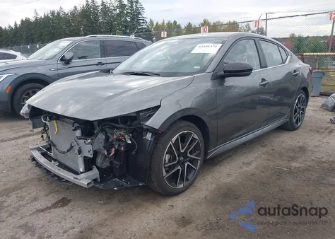 2025 Nissan Sentra Sr из США, поврежденный, VIN 3N1AB8DV3SY321089